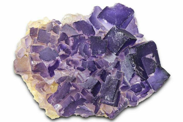 Purple Cubic Fluorite Crystal Cluster - Pakistan #361451